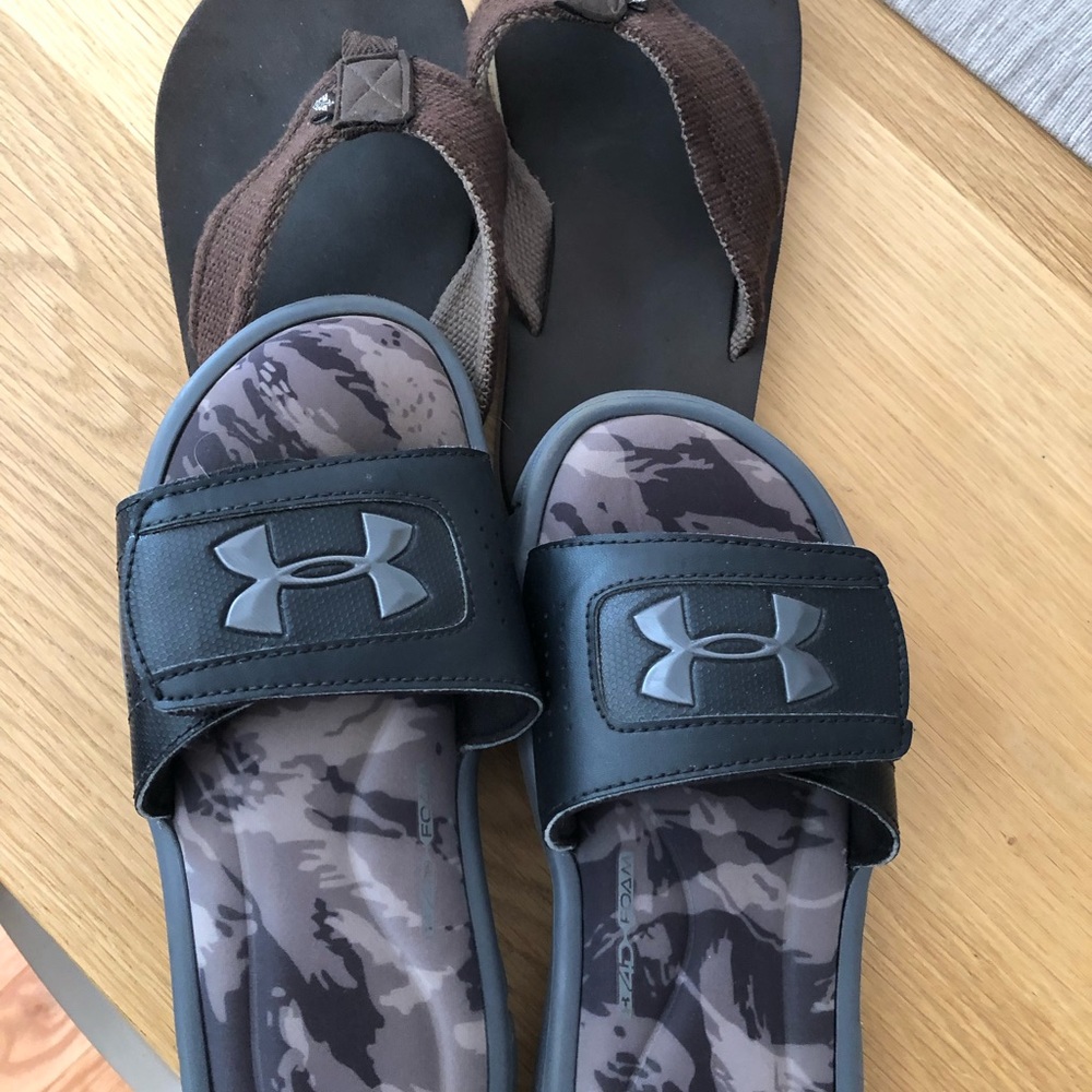 two pairs of boy's sandals